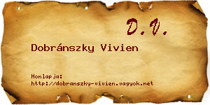 Dobránszky Vivien névjegykártya