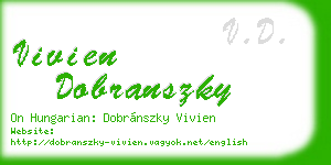 vivien dobranszky business card
